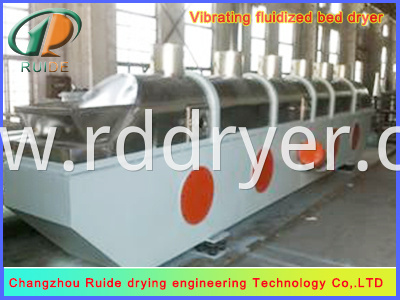 Bread crumbs for vibrating fluidized bed dryer